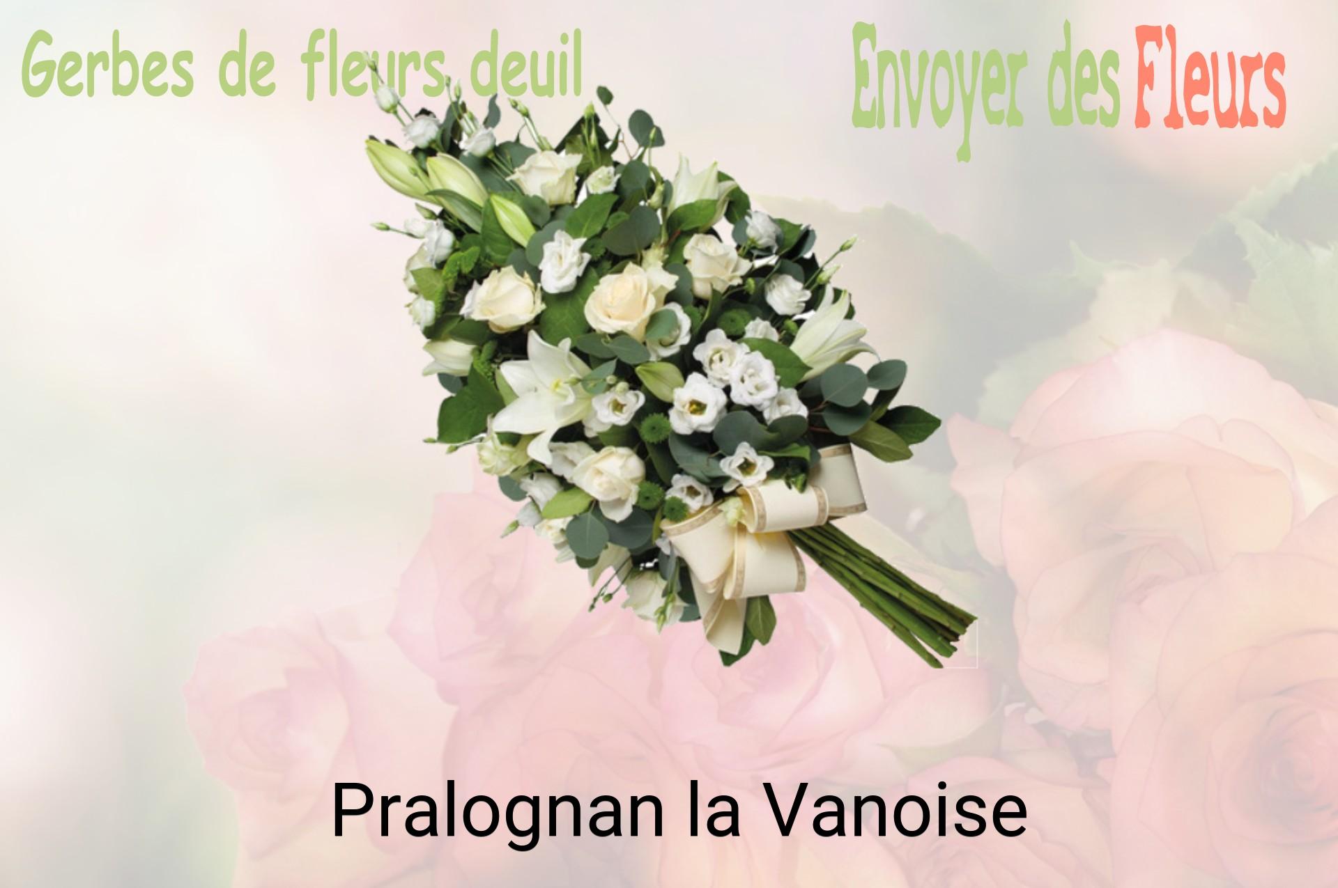 Gerbe de fleurs de deuil livrée à Pralognan-la-Vanoise